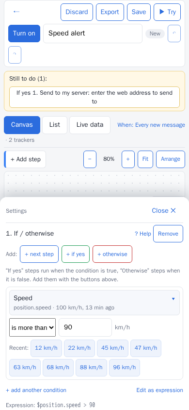 Flow Builder on a phone
